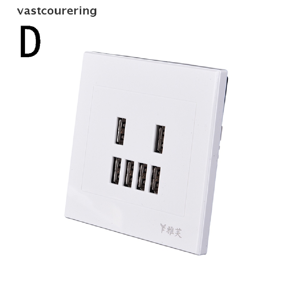 Ổ Cắm Điện Gắn Tường 2 / 3 / 4 / 6 Cổng USB
