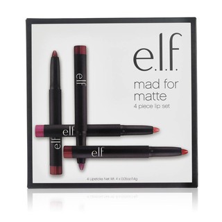 SET 4 SON BÚT CHÌ e.l.f MAD FOR MATTE 4 PIECE LIP SET