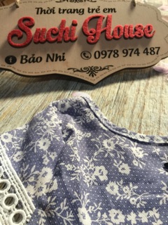 Váy Thô hoa bé gái