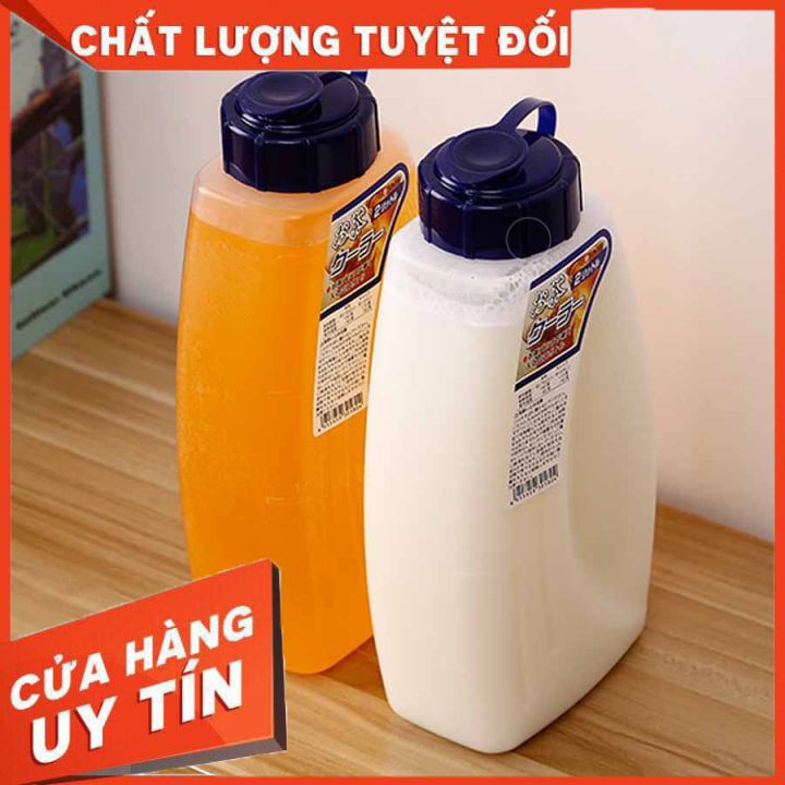 Bình đựng nước ⚡𝗙𝗥𝗘𝗘 𝗦𝗛𝗜𝗣 ⚡Bình nhựa đựng nước 2.1 lít - chất liệu nhựa PP an toàn, có độ bền cao không bị nứt ố