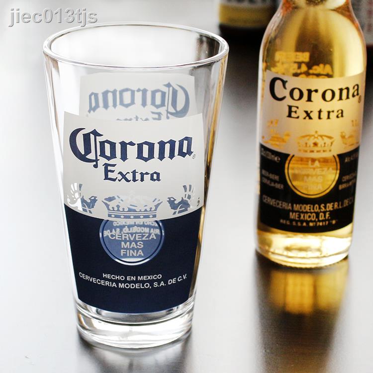 ✱ ❒ ㍿☾✲New Mexico CORONA bia thủy tinh nước giải khát chế biến tùy chỉnh ly rượu rộng miệng