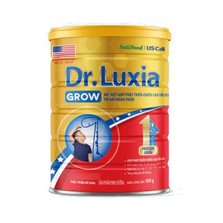 Sữa bột Dr Luxia Grow 900g giúp phát triển chiều cao cho bé