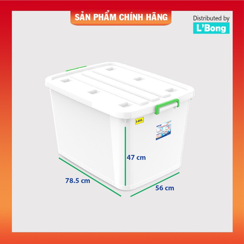 Thùng nhựa đựng đồ Duy Tân 140 lít