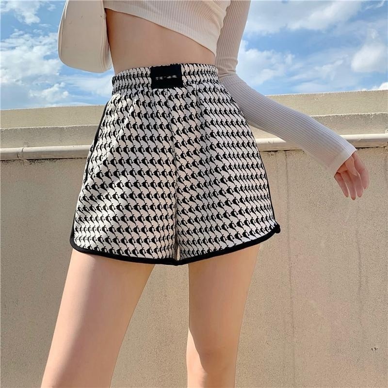 Quần short lưng cao ống rộng thời trang năng động cho nữ