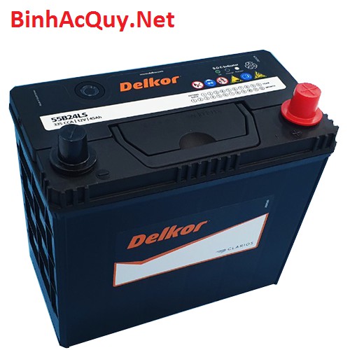 BÌNH ẮC QUY DELKOR 55B24LS 12V 45AH