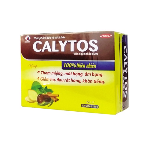 VIÊN NGẬM THẢO DƯỢC CALYTOS  -  100% TỪ THIÊN NHIÊN - GIẢM HO - GIẢM ĐAU RÁT HỌNG - GIẢM KHÀN TIẾNG