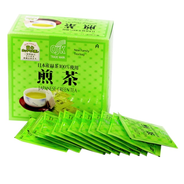 Trà Xanh Túi Lọc OSK 100% Japan Greentea TX50P (2g x 50 Gói)