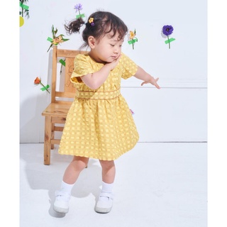 (90,100,110) Váy hè Hàn Quốc Moimoln vàng