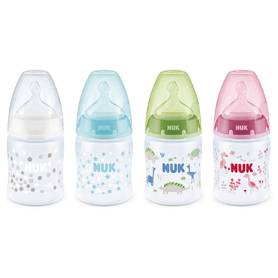 [Mã FMCGMALL - 8% đơn 250K] Bình sữa nhựa PP cổ rộng Nuk NU66132 S1 (150ml)