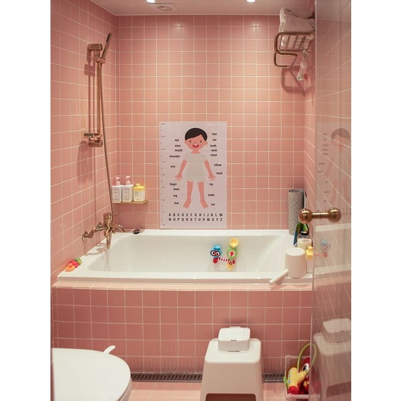 Decal gạch bông dán bếp theo bảng màu khách yêu cầu - Nhiều kích thước - HN Decor