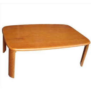 Bàn Ngồi Bệt Gỗ Cao Su Mặt Chữ Nhật Chân Bánh Mì 60cm x 90cm