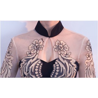 Đầm maxi đuôi cá xẻ tà quyến rũ