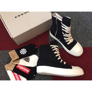 [ Tặng Vớ + Ảnh Thật ] Giày Rick Owens High R.E.P Thường