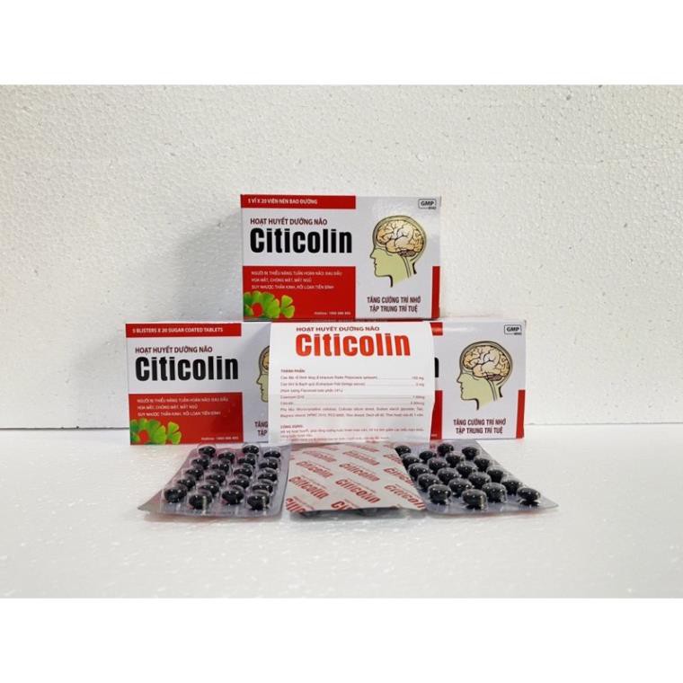 Viên uống Hoạt huyết dưỡng não Citicolin