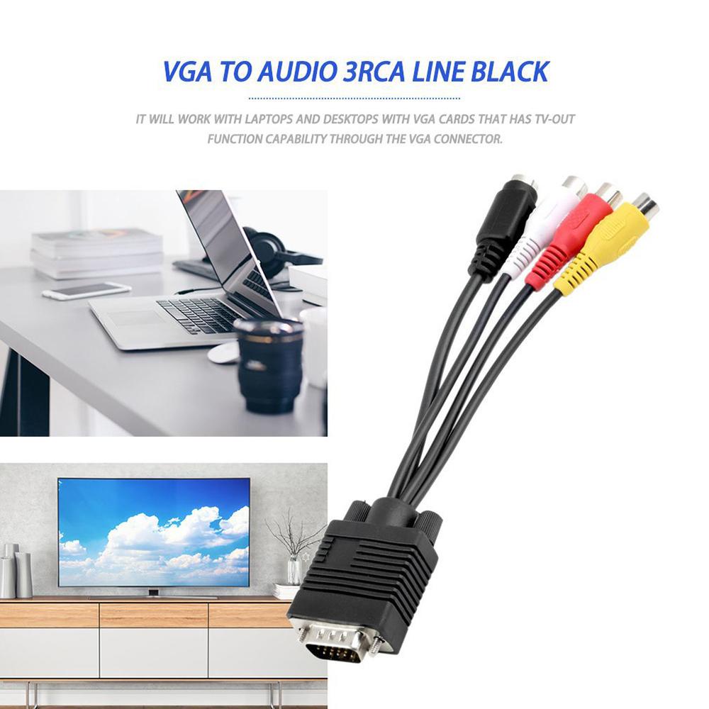 Cáp ChuyểN ĐổI VGA Sang S-Video SVGA VGA Sang AV 3 RCA