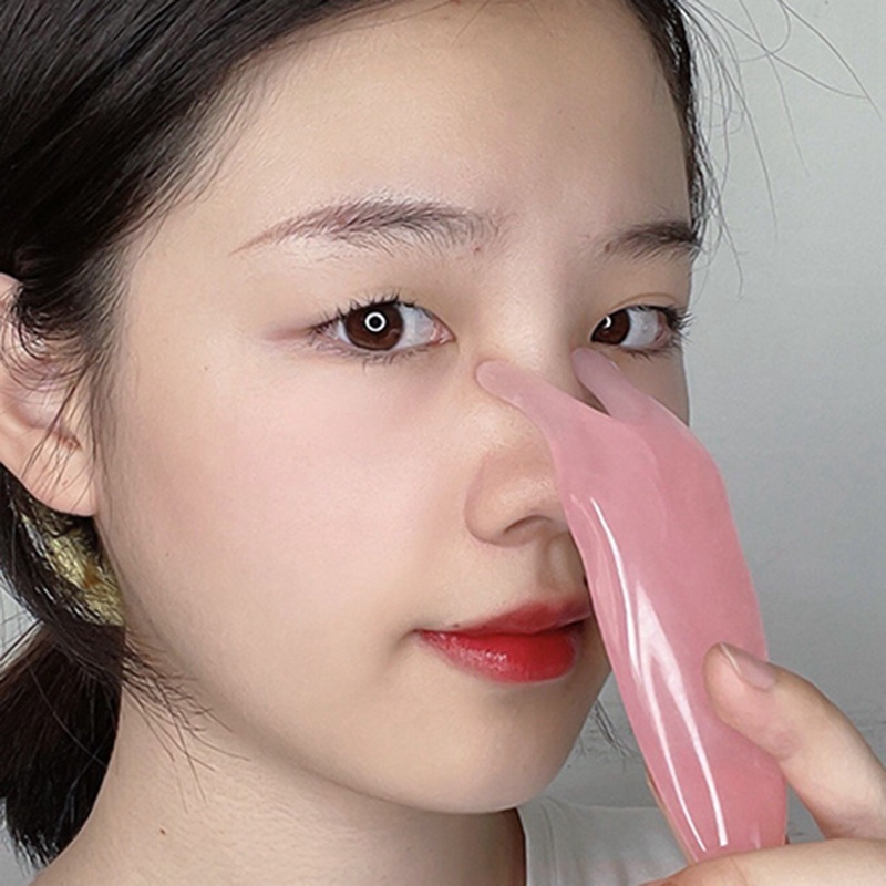 Dụng Cụ Mát Xa Cạo Lông Mũi Làm Đẹp Bằng Nhựa Hai Đầu