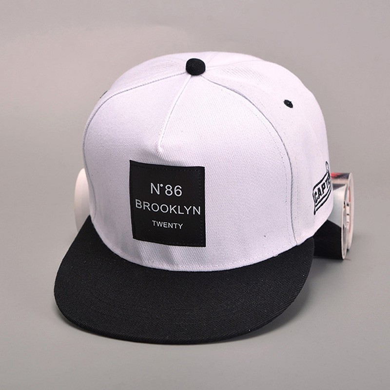 [springeven] Mũ Lưỡi Trai Màu Trơn Thêu Chữ BROOKLYN Phong Cách Hip Hop Mới Cho Nam Và Nữ