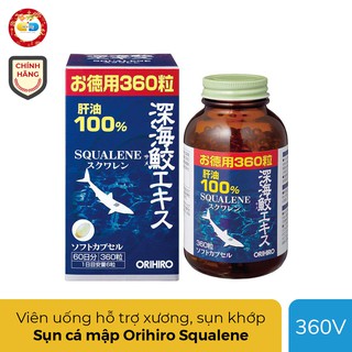 Orihiro Squalene sụn cá mập của Nhật Bản hỗ trợ xương khớp, Chai 380 viên