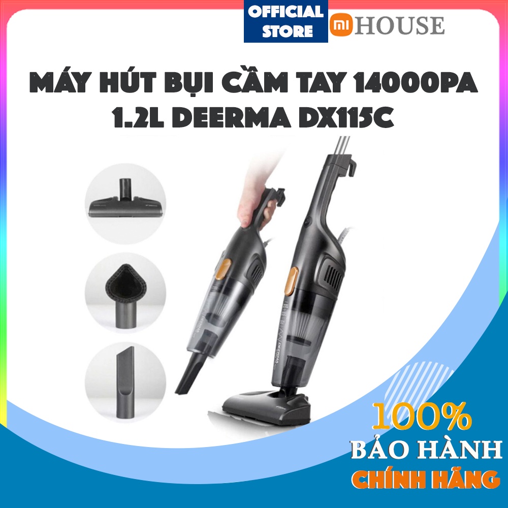 HOẢ TỐC | Máy hút bụi cầm tay 14000PA 1.2L Deerma DX115C - Hàng Chính Hãng - MiHouse