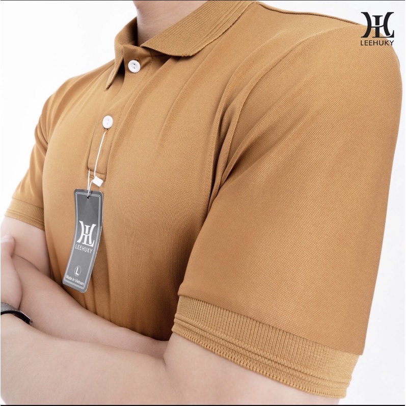 Áo polo nam ngắn tay cổ bẻ ( trơn ) vải cotton cá sấu thấm hút mô hôi siêu thoáng mát