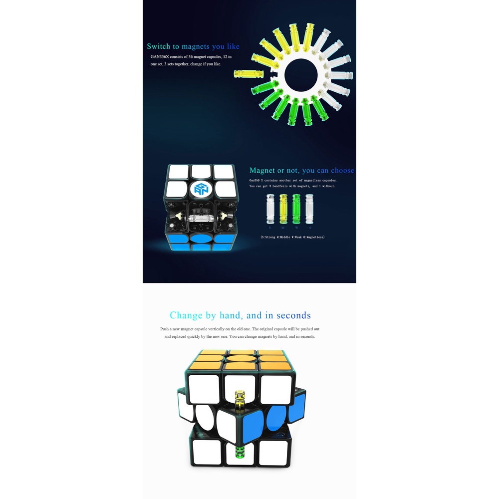 Khối Rubik Gan 356X V2 356X V2 gan356 356 X V2 3x3x3