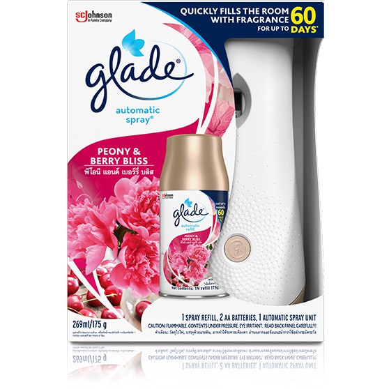 COMBO Máy Xịt Thơm Phòng Tự Động GLADE 3in1 Thái Lan