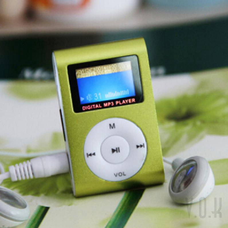 Máy nghe nhạc MP3 mini màn hình LCD hỗ trợ thẻ nhớ 32GB chất lượng cao