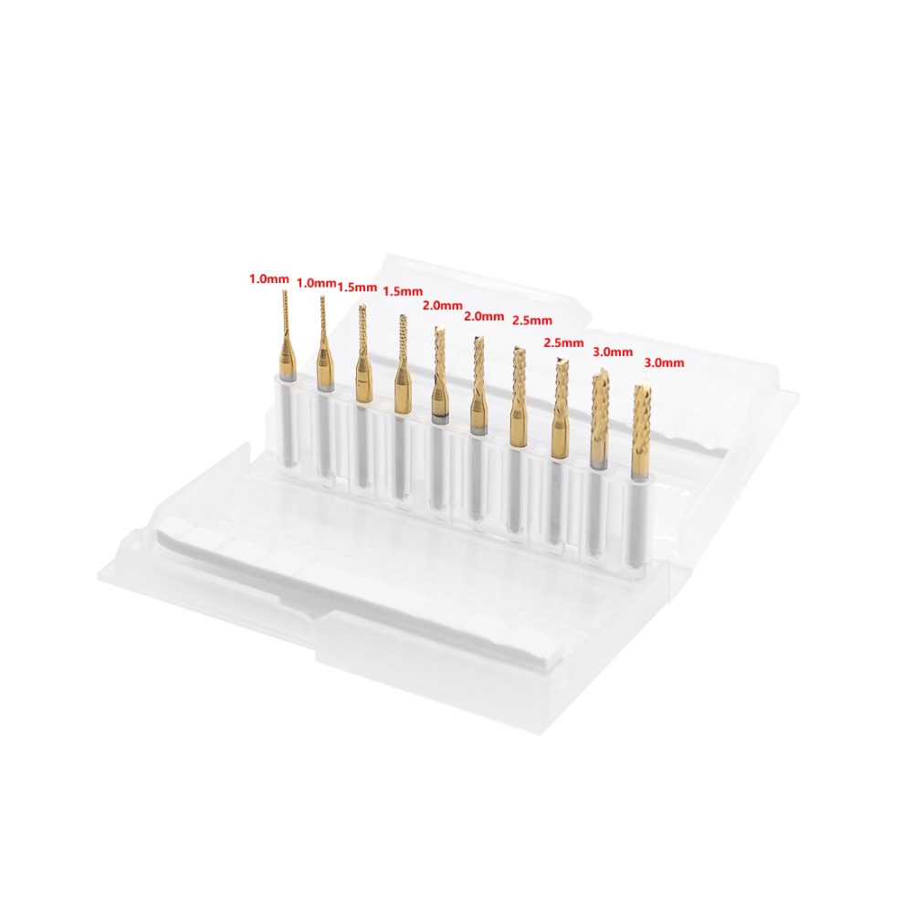 1 Mũi Cắt Khoét Cạnh Bằng Titan 2.0mm 2.5 0.6 0.8 3.0 1.8 1.0 1.5mm