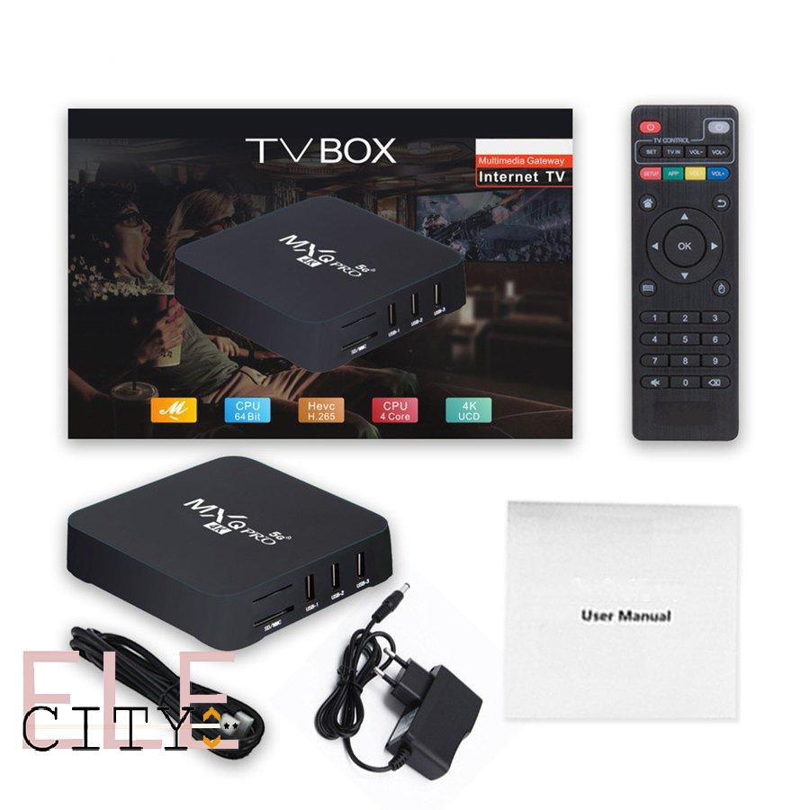 Ele】⚡⚡MXQ PRO TVBOX MXQPRO 5G Android TV BOX 4K Smart TV Box 1G + 8G / 2G + 16G / 4G + 32G / 4G + 64G Android 9.0 / 10.1 Trình phát 3D