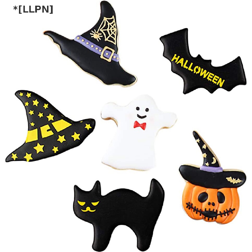 Bộ 7 Khuôn Cắt Bánh Quy Bằng Kim Loại Phong Cách Halloween 2021