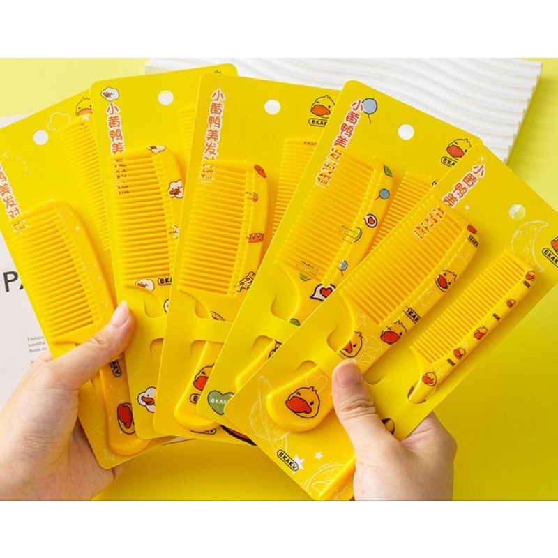 BỘ 2 LƯỢC CHẢI TÓC VỊT VÀNG CHO BÉ
