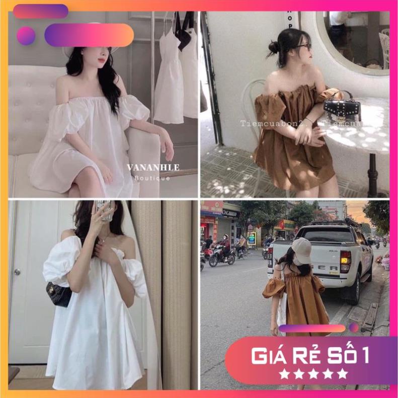 [NEW] Áo-Áo trễ vai tay bồng tiểu thư