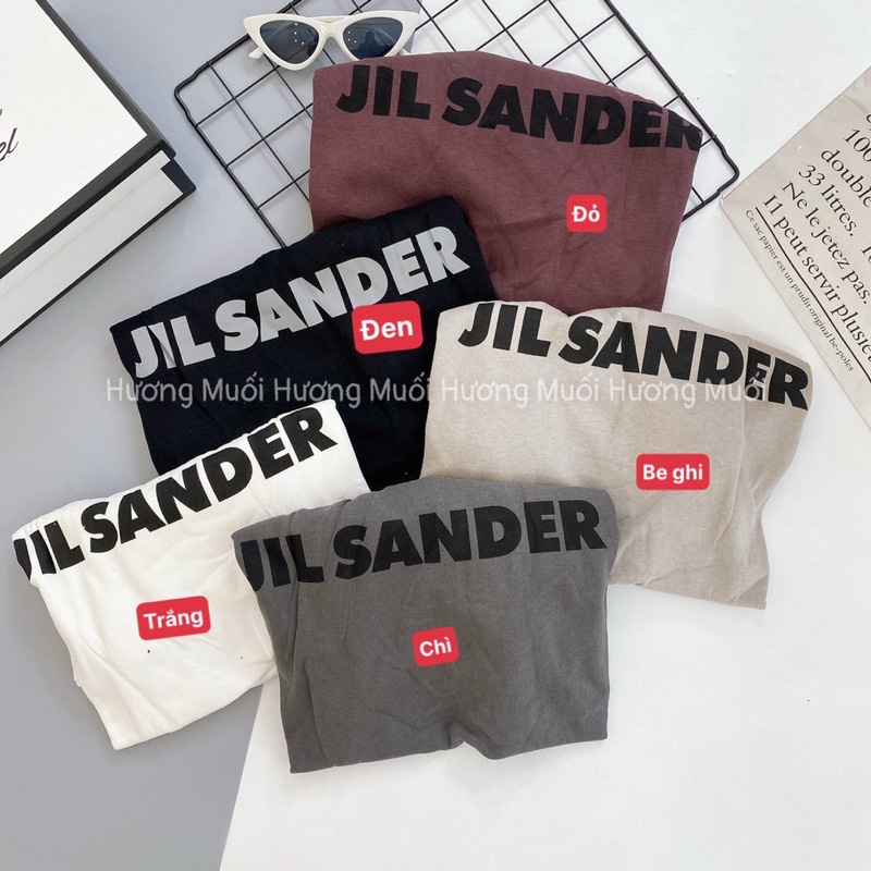 Áo thun chữ JIL SANDER - phông unisex 3158