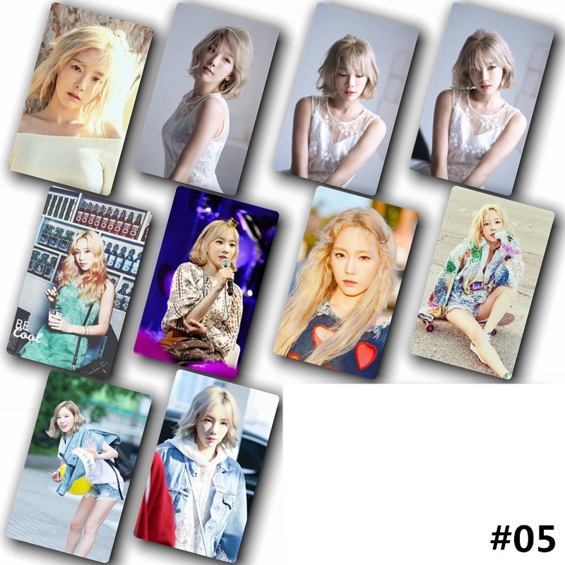 Set 10 thẻ dán hình nữ ca sĩ Kim Taeyeon