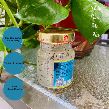 1 Hũ Yến Sào Khánh Hòa Chưng Hạt Chia 70ml Không Chất Bảo Quản 30% Tổ Yến
