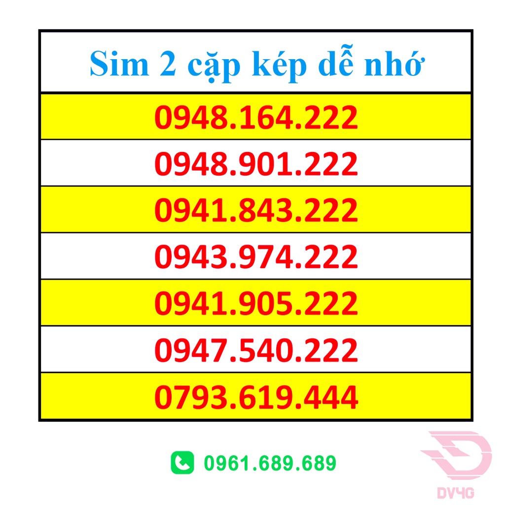 Sim Tam Hoa 222 - 333  Giá Rẻ Đẹp ( Sim vào tên chính chủ ) Có Sẵn Gói 2GB/ ngày, Free gọi