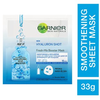 Mặt nạ serum siêu dưỡng ẩm tính chất Hyaluron - Garnier Hyaluronic Shot Fresh - Mix Booster Mask