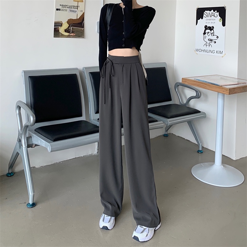 Quần Dài Lưng Cao Nữ Màu Đen Nâu Be Ống Rộng Phong Cách Hàn Quốc Thời Trang Chất Vải Loại 1 Đủ Size