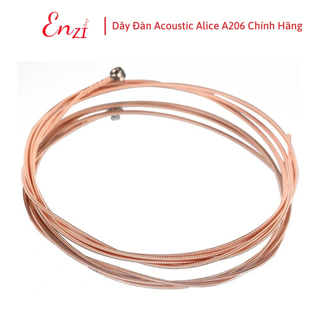 Dây đàn guitar acoustic Alice A206 size SL cỡ 11 sản phẩm chính hãng Enzi