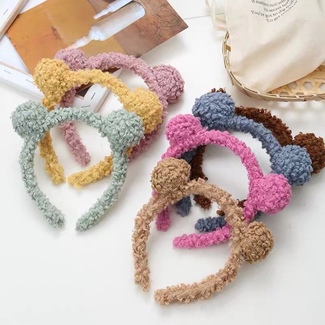 Băng Đô Cài Tóc Hình Tai Gấu Xinh Xắn