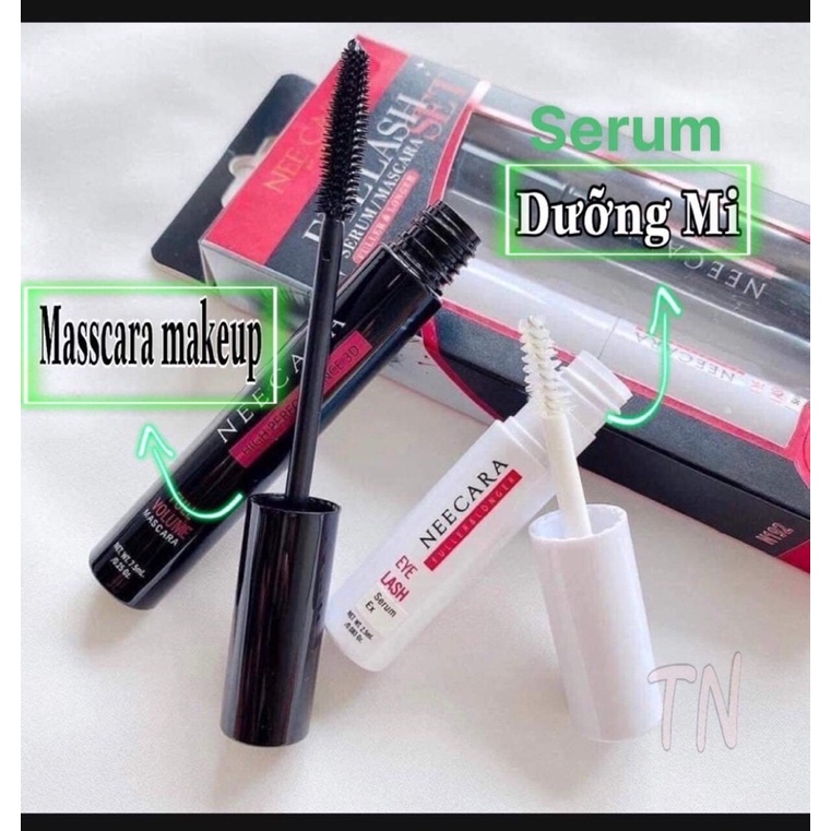 Mascara Và Chuốt Dưỡng Mi NEECARA Thái Lan Chính Hãng