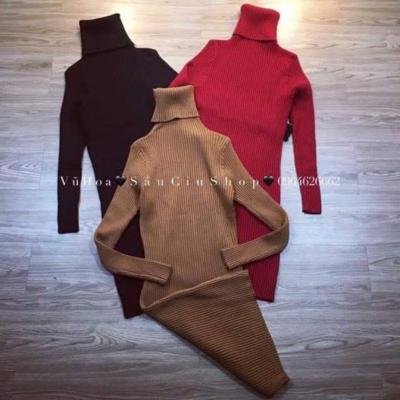 VÁY LEN BODY CỔ LỌ