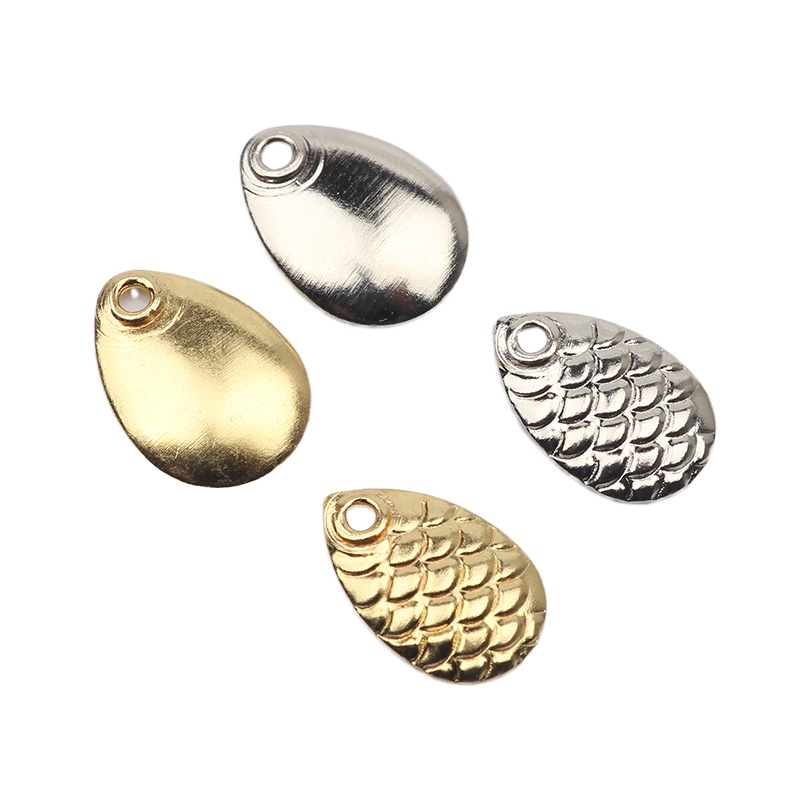 Set 50 Phụ Kiện Mồi Câu Cá Giả Bằng Niken Mạ Nickel DIY Minnow VIB Popper Không Làm Đau