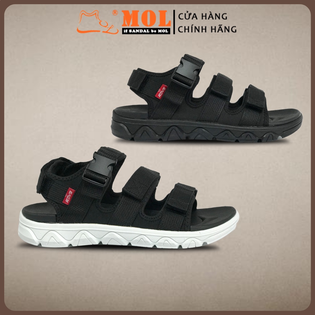 Giày Sandal Nam Hiệu Rova 3 Quai Ngang Mã RV603