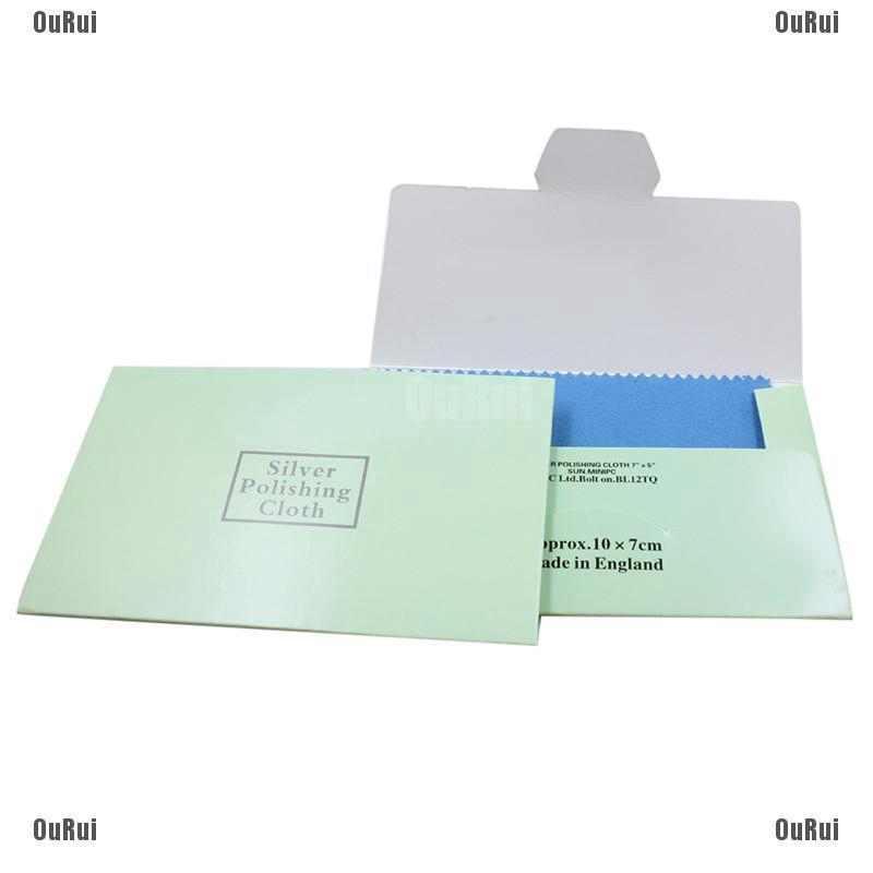 Set 10 Khăn Lau Trang Sức Màu Bạc Tiện Lợi