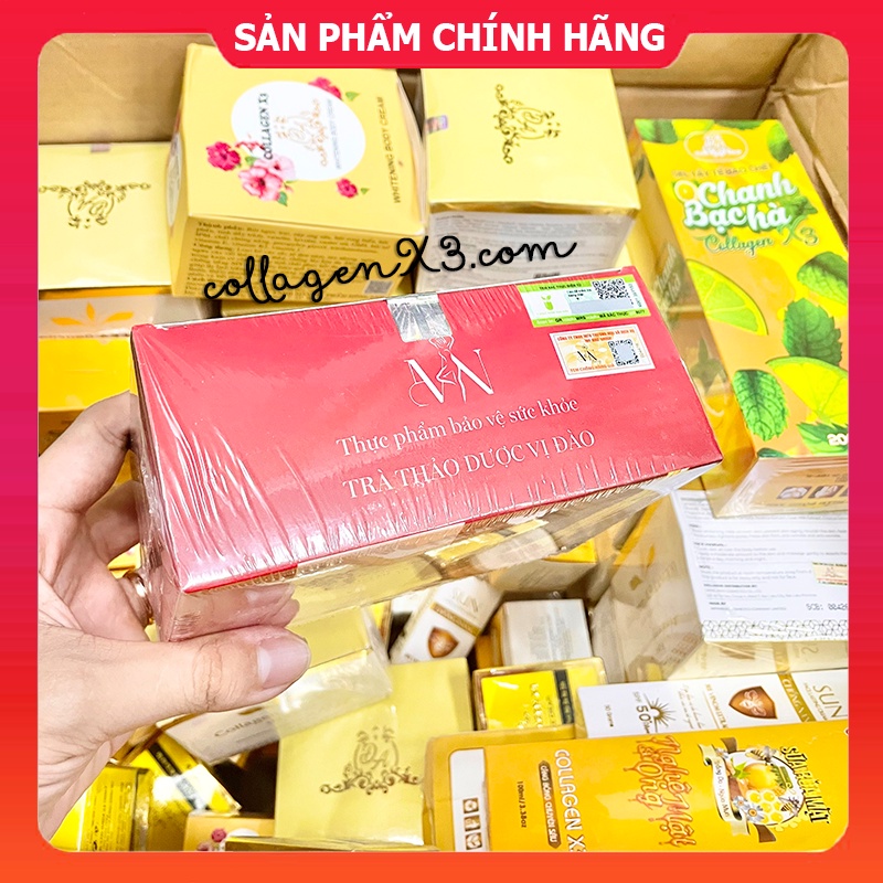 Combo Trà Giảm Cân MN Group + Kem Body Collagen X3 Luxury Mỹ Phẩm Đông Anh