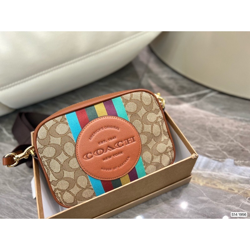Túi đeo chéo cho nam và nữ thương hiệu Coach Horse And Carriage da thật cao cấp