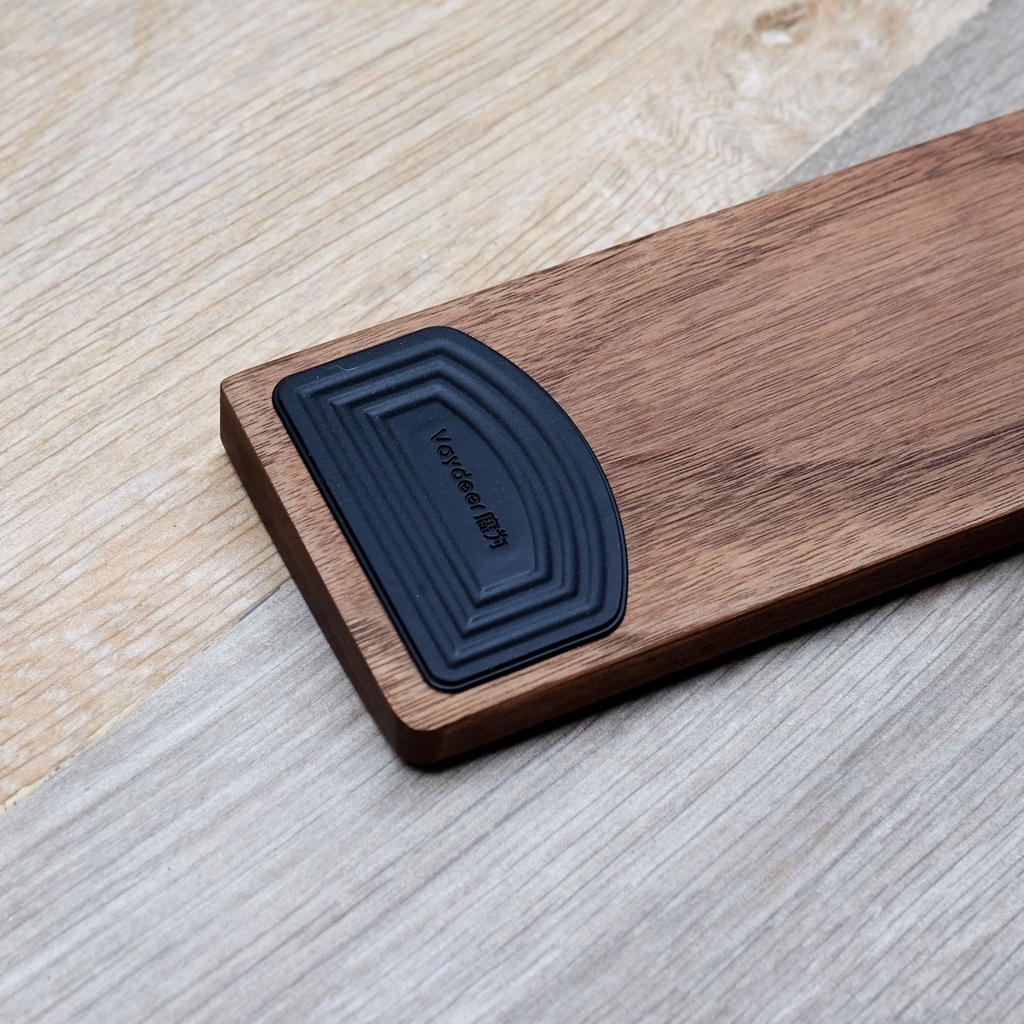 Kê lót tay bàn phím - gỗ óc chó  - 60% / TKL / Full-size - Dán sẵn feet chống trượt