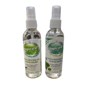 Dung dịch rửa tay khô diệt khuẩn Hapicare 100ml