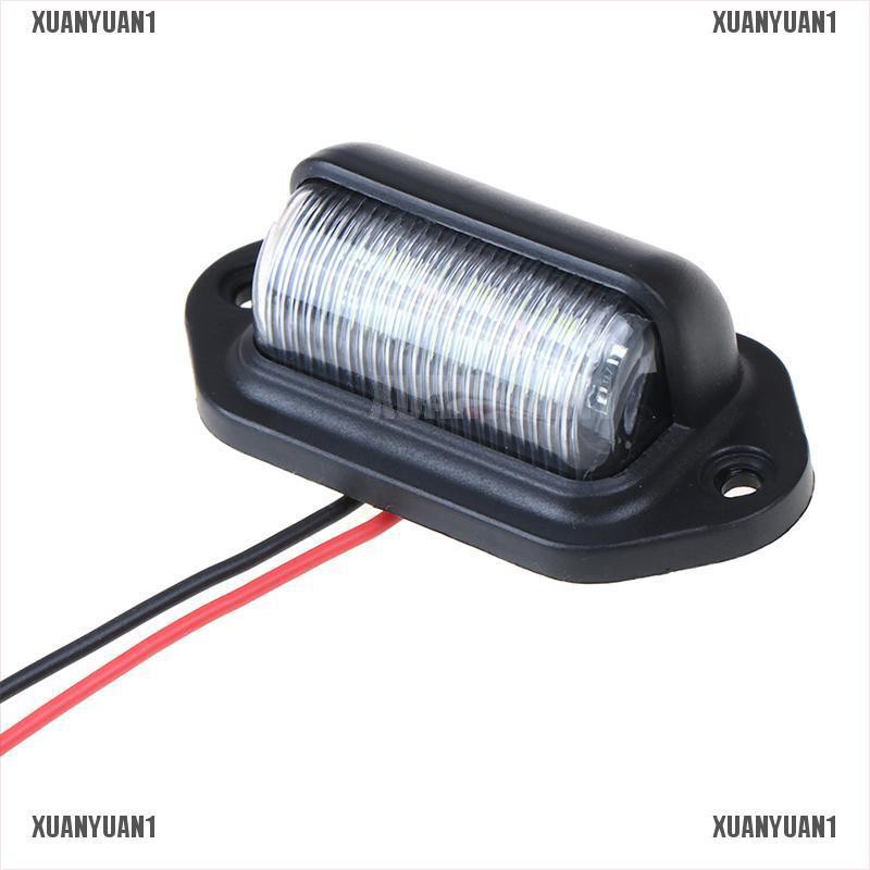 1 Đèn LED 6 Bóng 12V Chống Nước Gắn Biển Số Xe Hơi Xe Tải